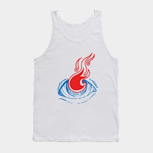 Vintage third eye flame Tank Top